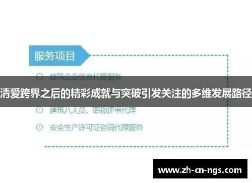 清爱跨界之后的精彩成就与突破引发关注的多维发展路径